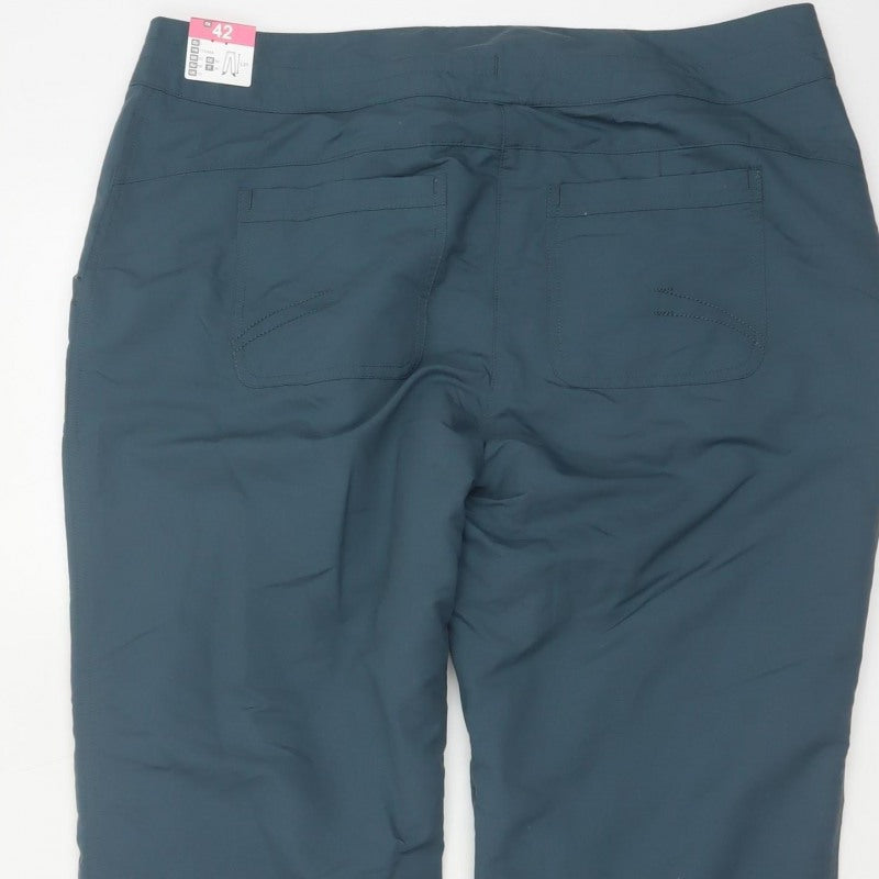Quechua Women’s Blue UK 14 Straight Hiking Trousers L31