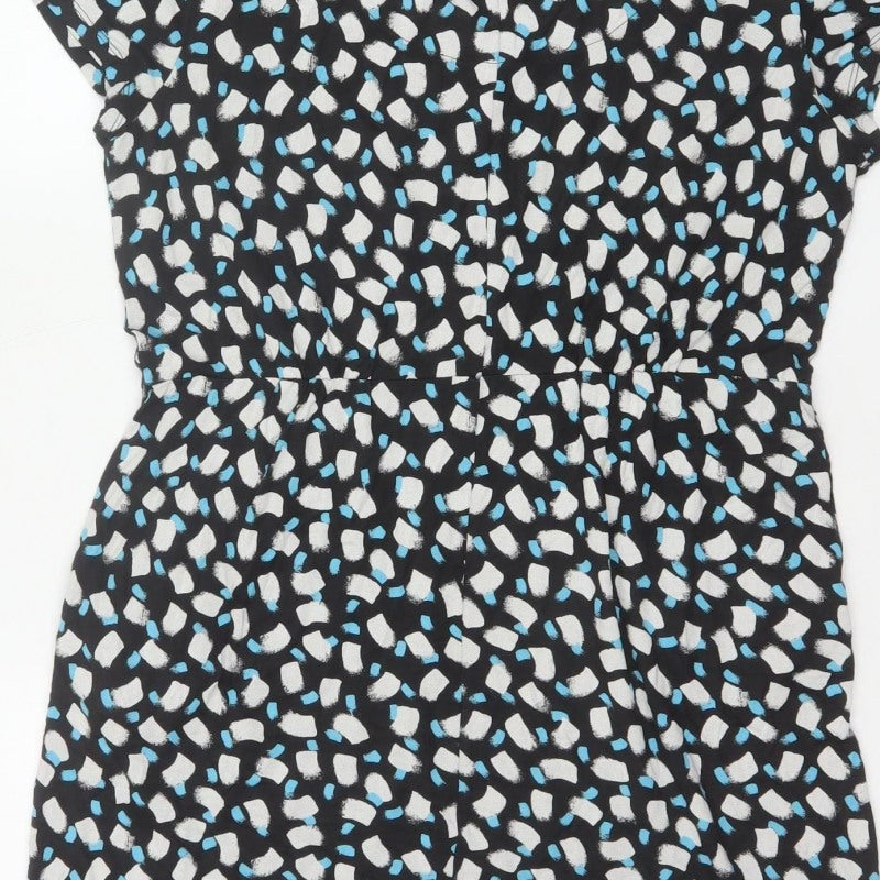 White Stuff Women Multicoloured UK 14 Geometric Fit & Flare Dress