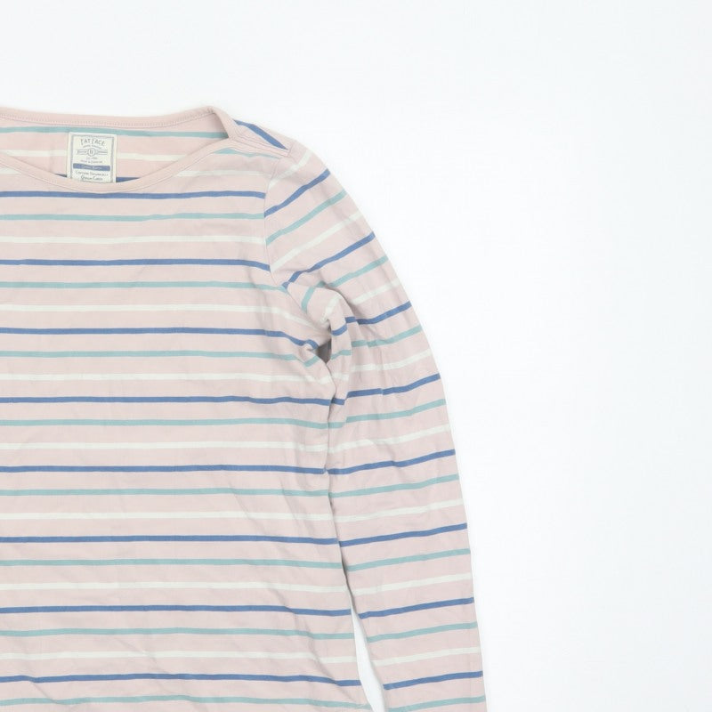 Fat Face Women’s Multicoloured Stripe UK 8 Classic Long Sleeve T-Shirt