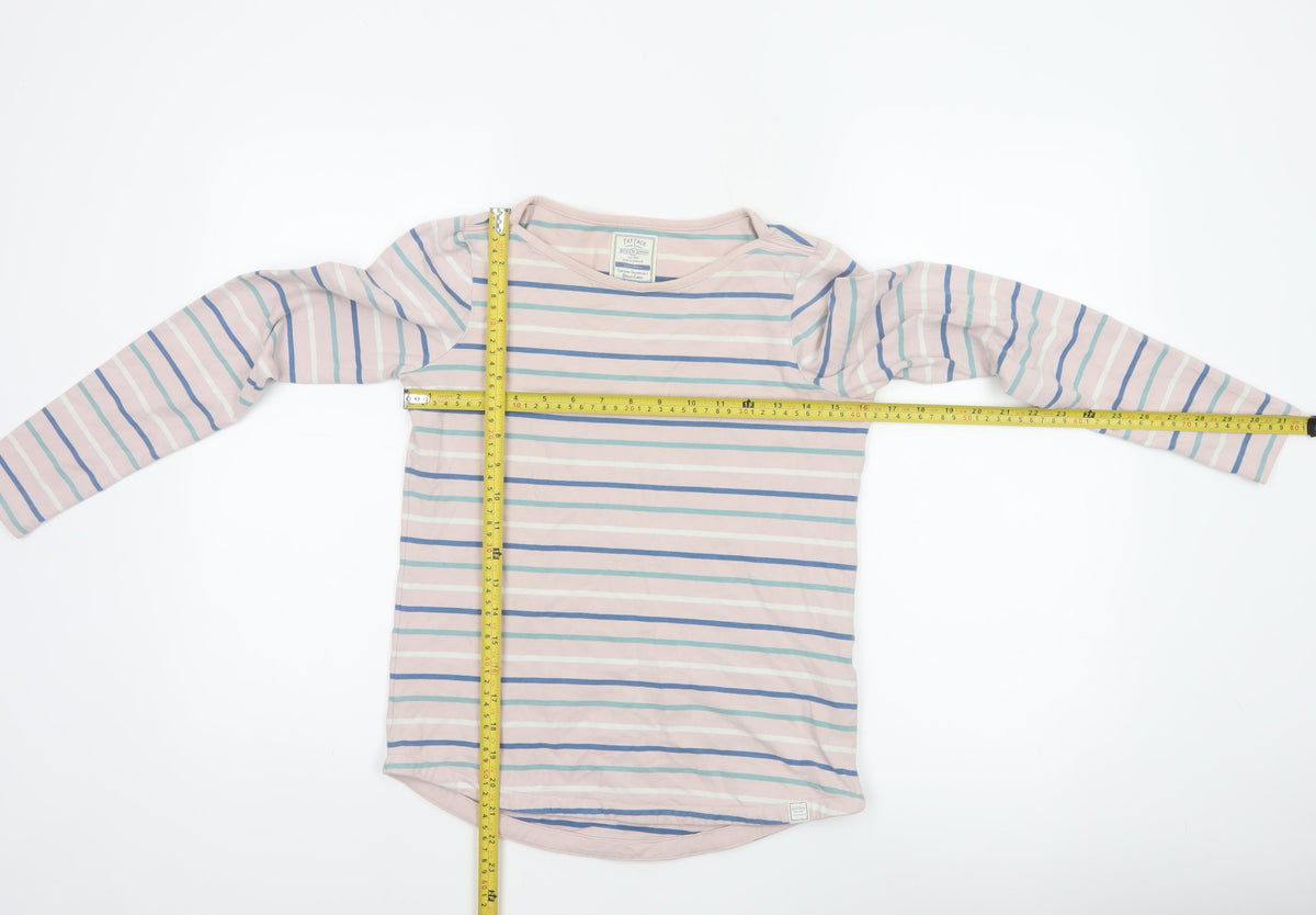 Fat Face Women’s Multicoloured Stripe UK 8 Classic Long Sleeve T-Shirt