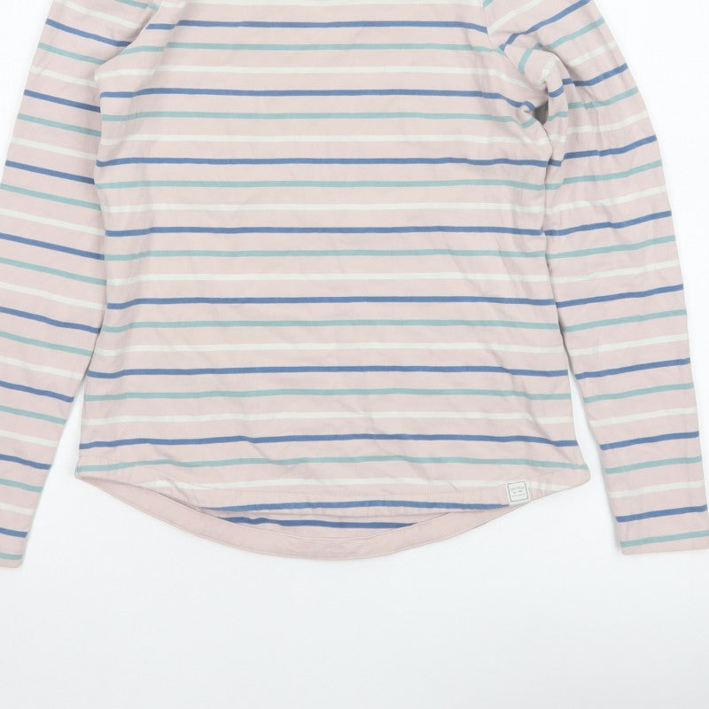 Fat Face Women’s Multicoloured Stripe UK 8 Classic Long Sleeve T-Shirt