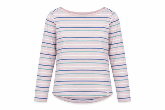 Fat Face Women’s Multicoloured Stripe UK 8 Classic Long Sleeve T-Shirt