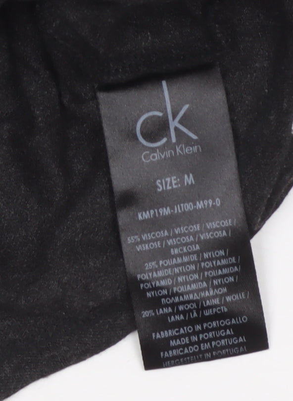 Calvin Klein Men’s Black M Knit Crew Neck Long Sleeve Jumper