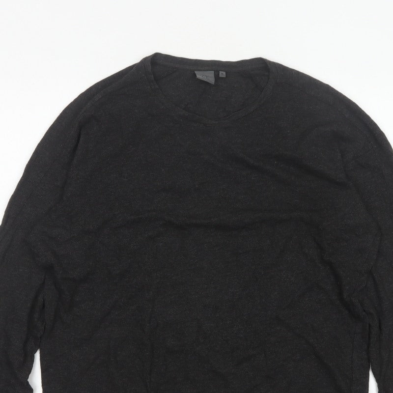 Calvin Klein Men’s Black M Knit Crew Neck Long Sleeve Jumper