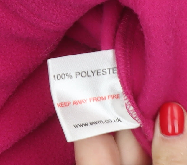 EWM Women Pink Size 22 Fleece Full Zip Sleeveless Waistcoat