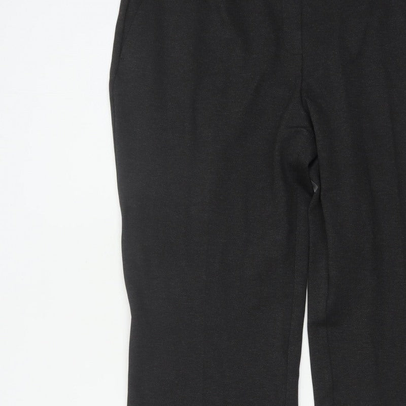 Anne Klein Women Black 2XL Bootcut Stretch Dress Trousers