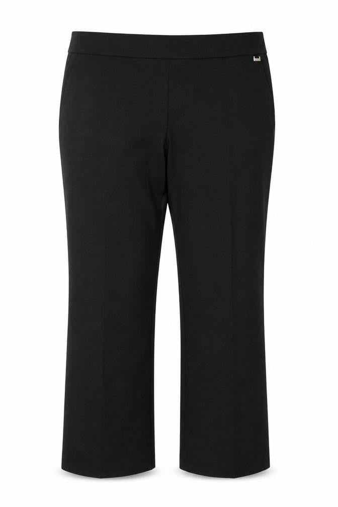 Anne Klein Women Black 2XL Bootcut Stretch Dress Trousers