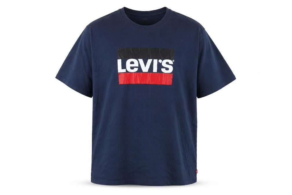 Levi's Men Blue 2XL Logo Graphic Print Crew Neck T-Shirt