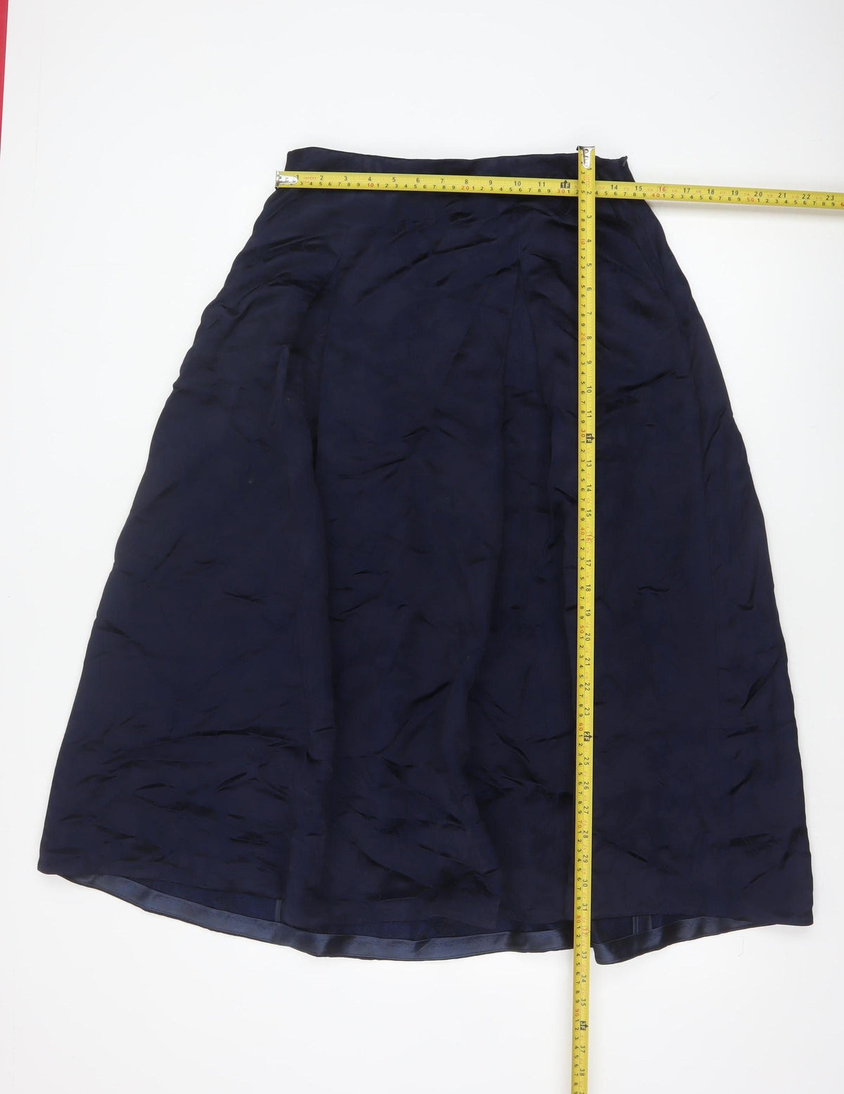 Jaeger Women’s Blue UK 12 A-Line Lined Viscose Midi Skirt