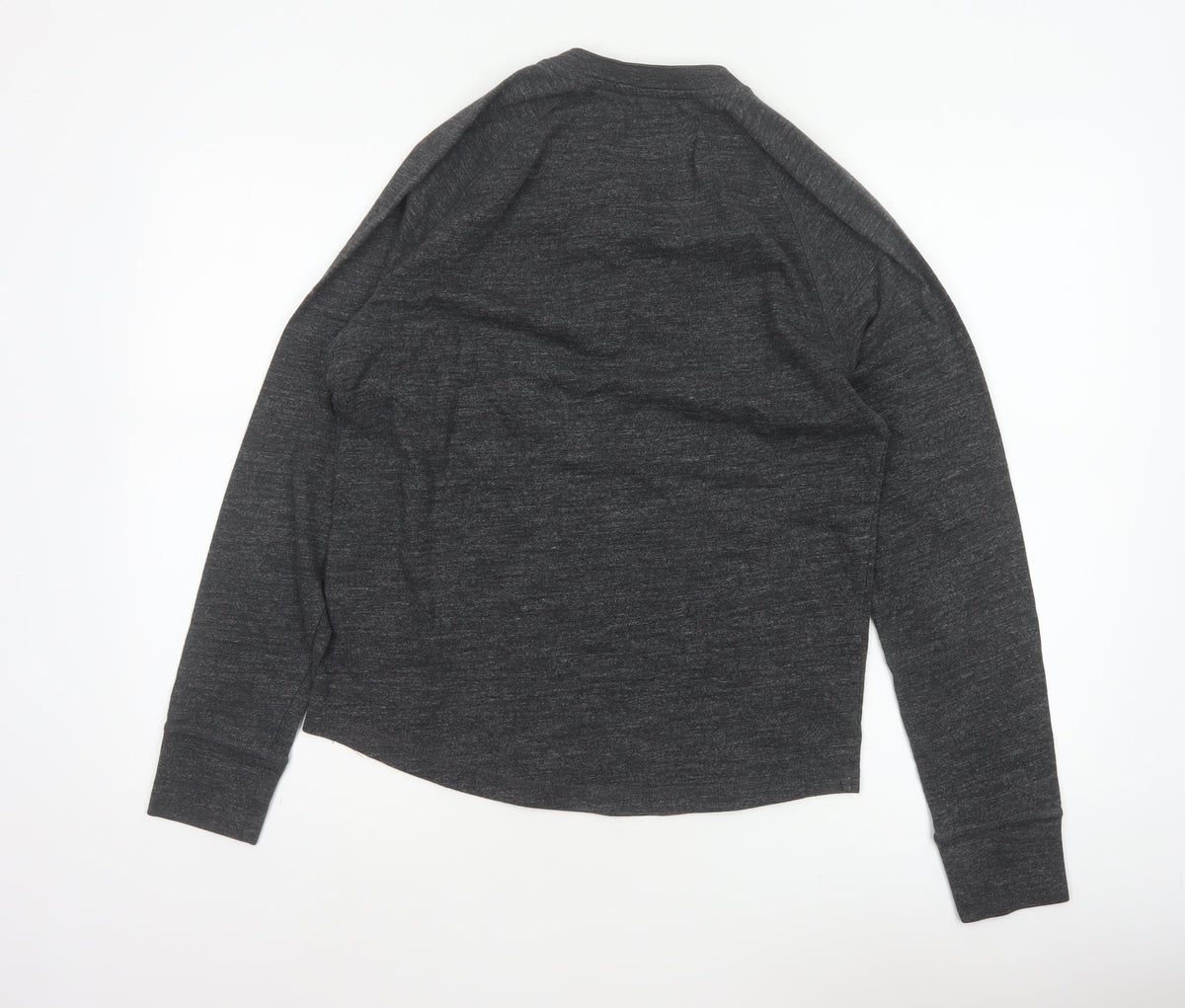 GAP Men’s Grey Size S Long Sleeve Cotton Blend Henley Button Top