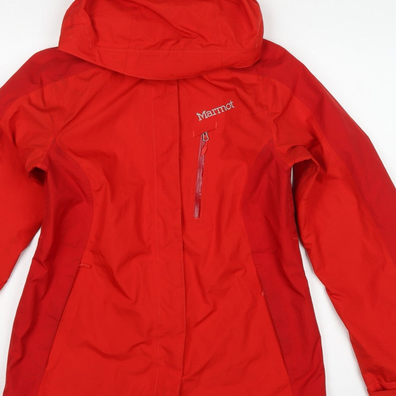 Marmot Women’s Red M Gore-Tex Hooded Ski Jacket Waterproof