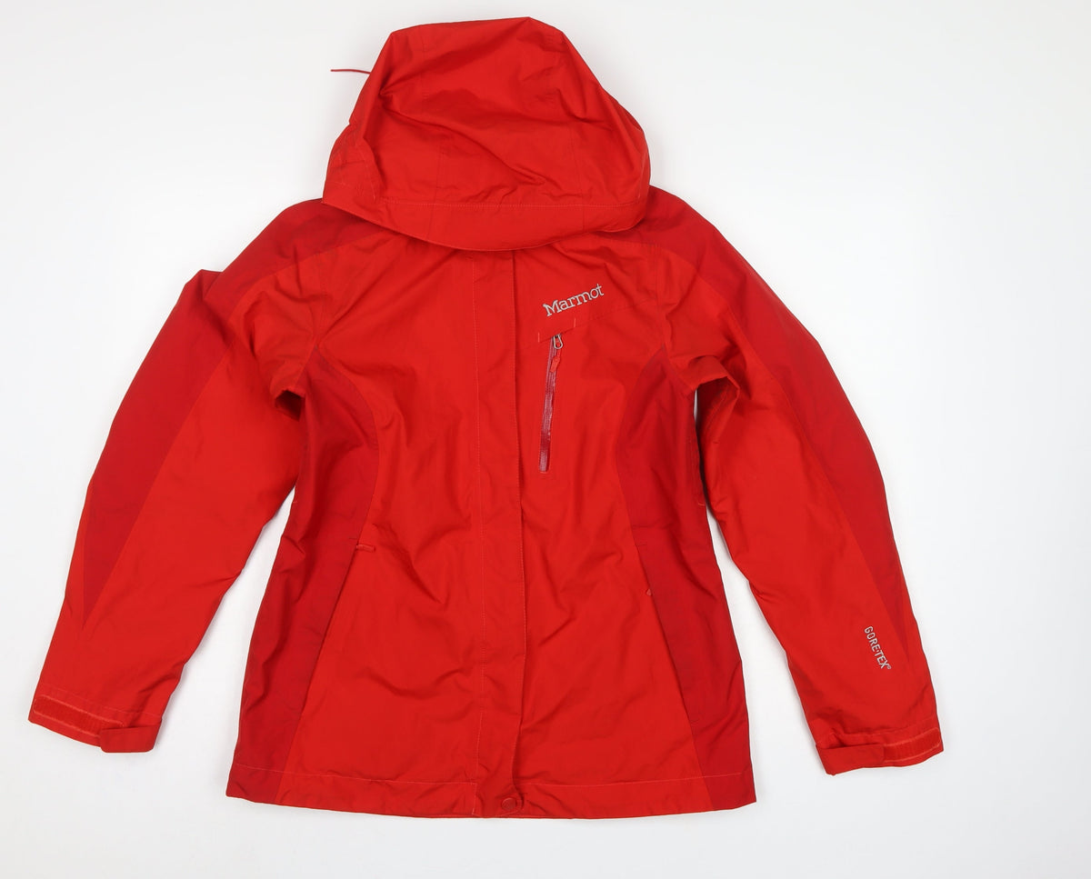 Marmot Women’s Red M Gore-Tex Hooded Ski Jacket Waterproof