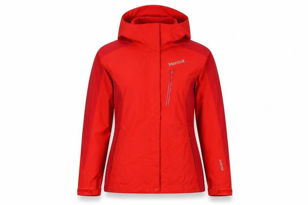 Marmot Women’s Red M Gore-Tex Hooded Ski Jacket Waterproof