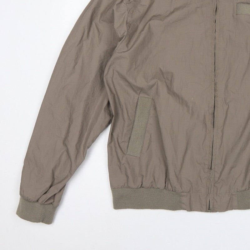 Drone Star Men’s Brown XL Military Bomber Jacket Full Zip