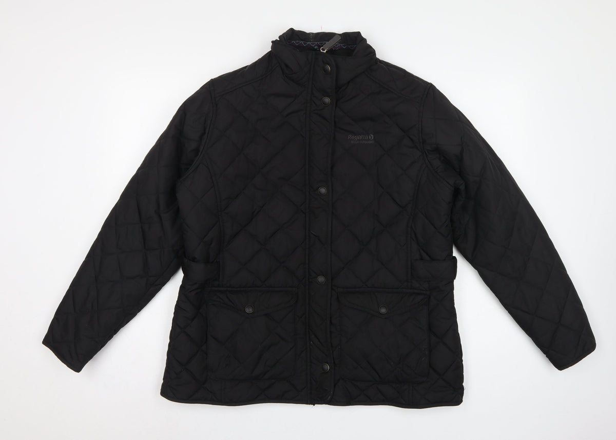 Regatta Women’s Black UK 16 Quilted Padded Outdoor Jacket