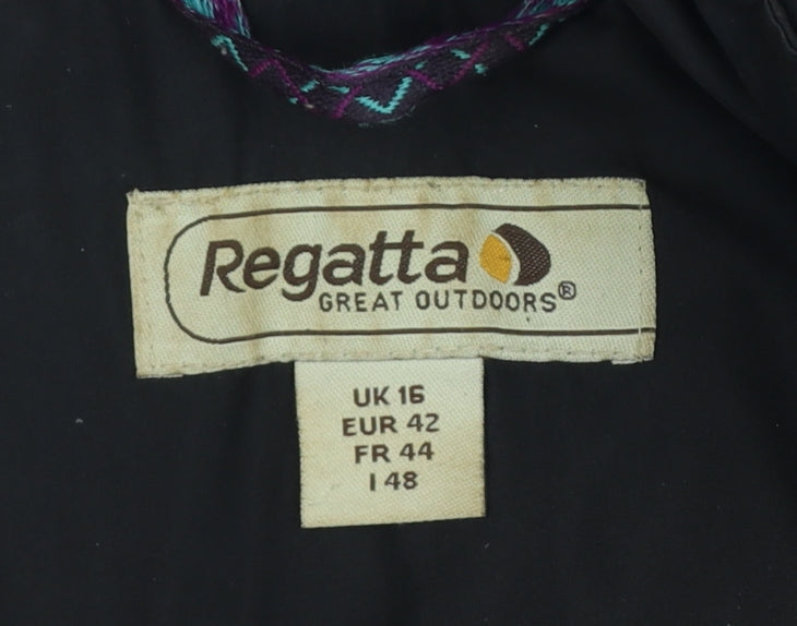 Regatta Women’s Black UK 16 Quilted Padded Outdoor Jacket