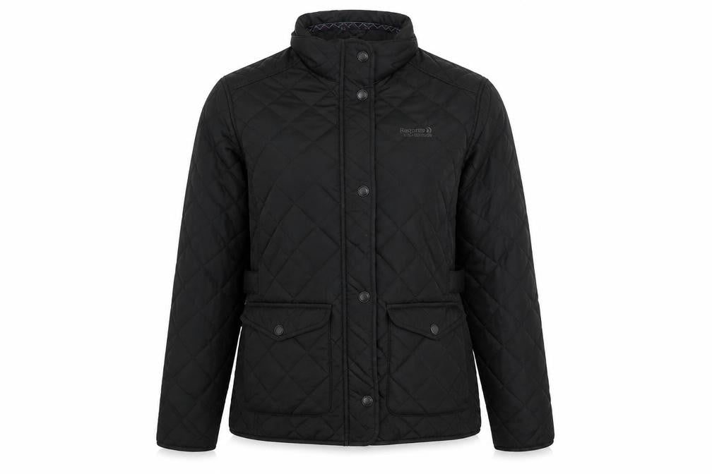Regatta Women’s Black UK 16 Quilted Padded Outdoor Jacket