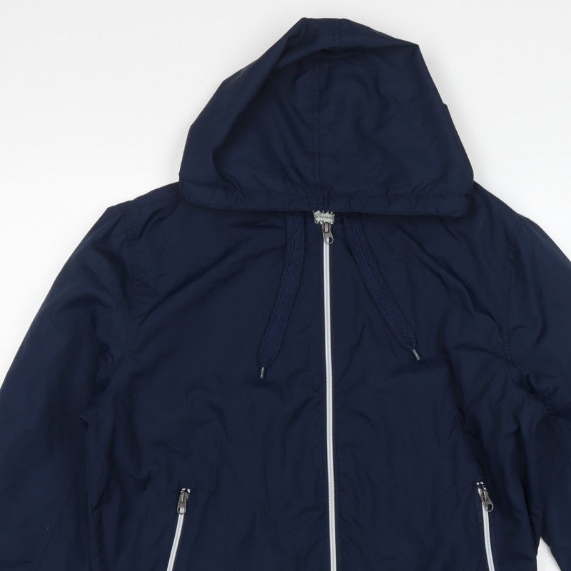 Cedarwood State Men’s Blue Medium Hooded Bomber Jacket Full Zip