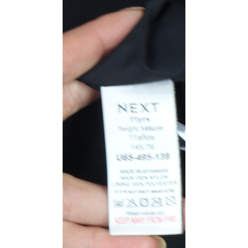 Next United Tec Women’s Black UK 8 Long Hooded Parka Coat