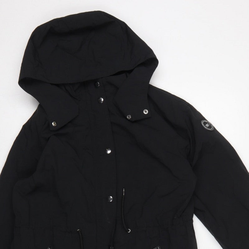 Next United Tec Women’s Black UK 8 Long Hooded Parka Coat