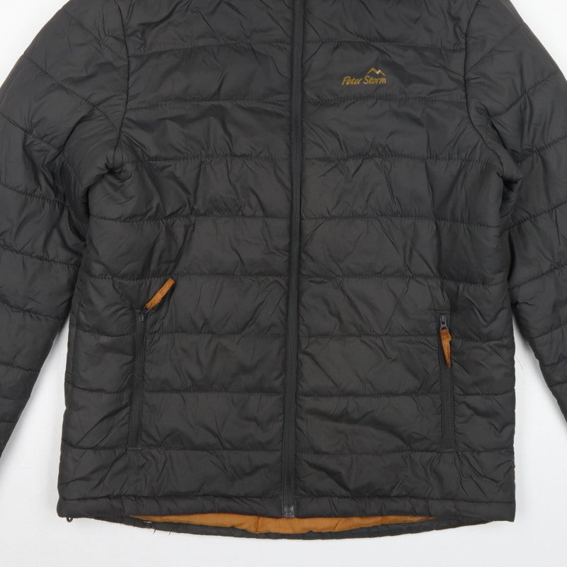 Peter Storm Men Black S Puffer Jacket Hooded Quilted Outdoor