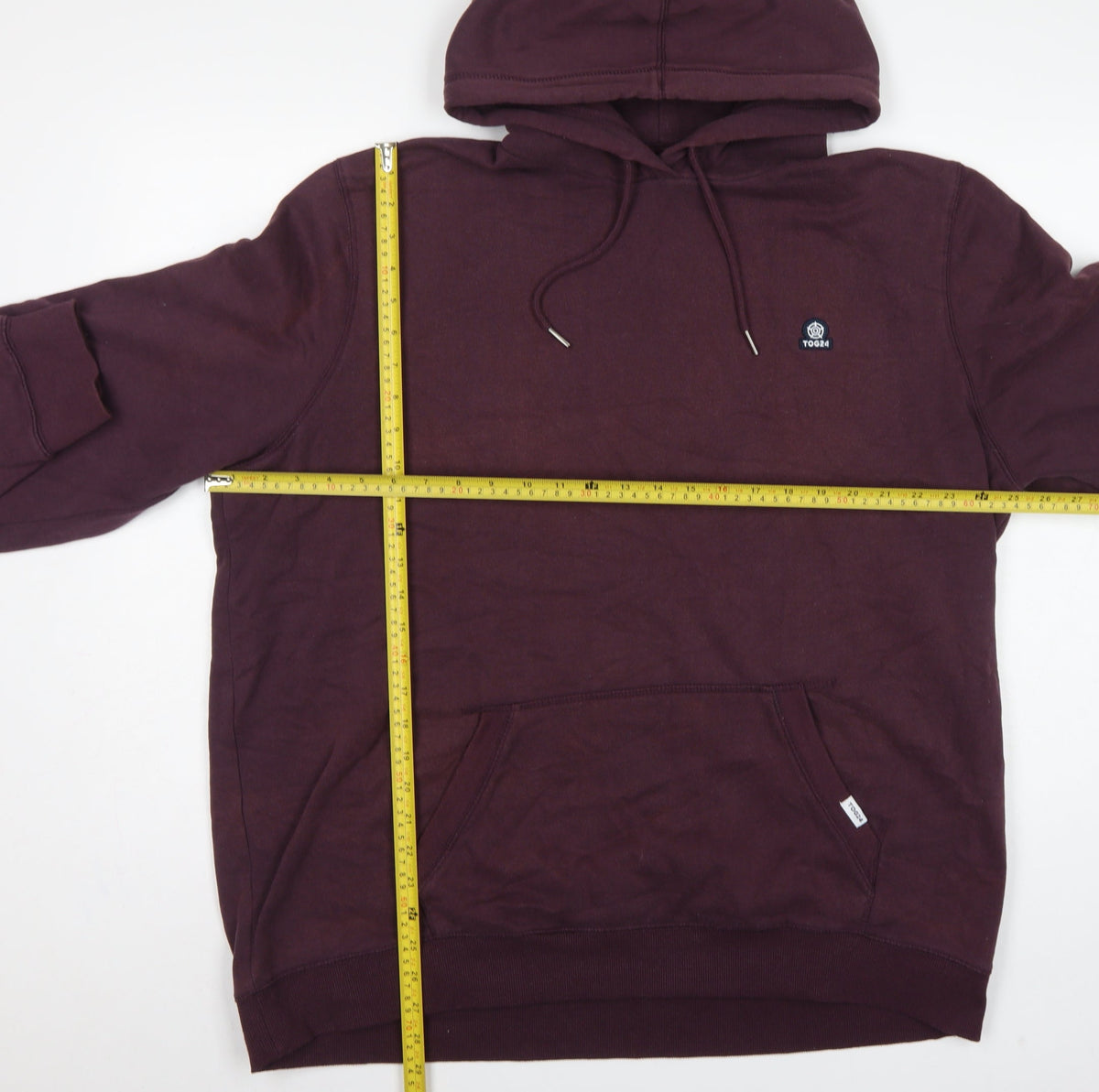 TOG24 Men’s Brown 2XL Pullover Hoodie Logo Pocket Cotton Blend