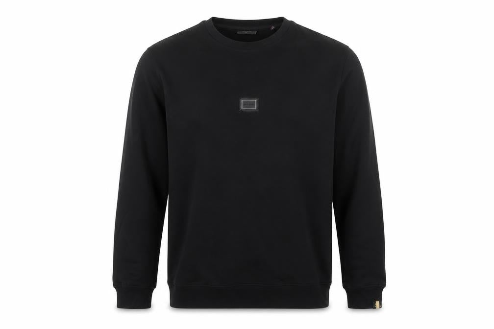 Rare Rabbit Women’s Black S Pullover Crew Neck Logo Sweatshirt