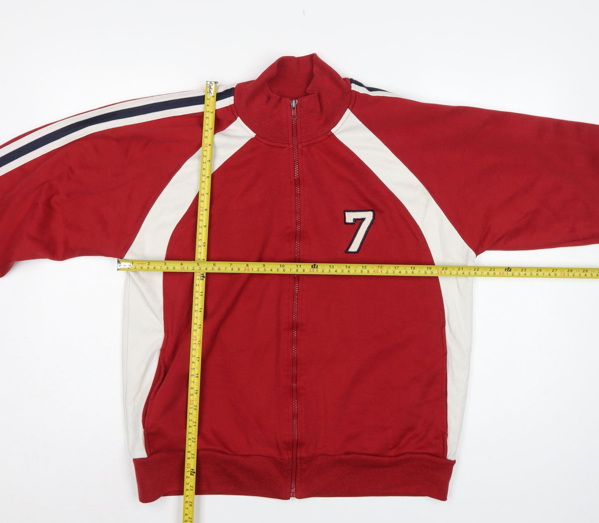 Urban Pipeline Men's Red L Full Zip Track Sweatshirt Number 7