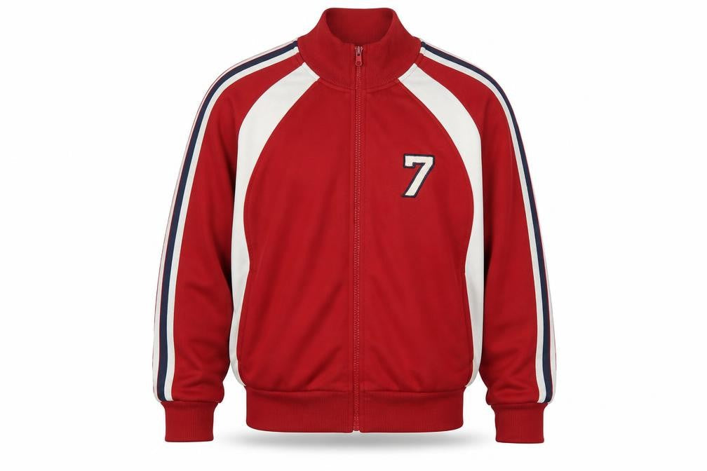 Urban Pipeline Men's Red L Full Zip Track Sweatshirt Number 7