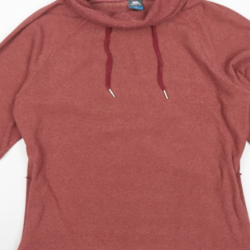 Trespass Women’s Pink UK 16 XL Pullover Fleece Sweatshirt Cowl Neck