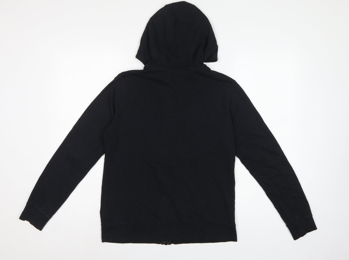 Nike Boys Black XL 13-15 Years Air Full Zip Hooded Hoodie Logo