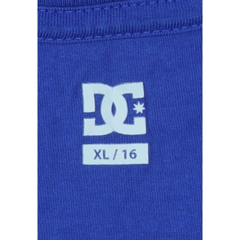 DC Boys Blue Yellow Logo Graphic Long Sleeve Pyjama Top Age 16