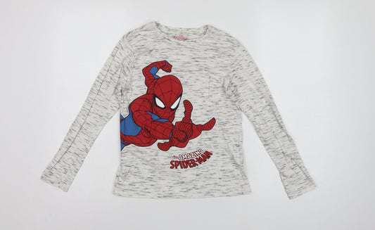 C&A Boys Grey Spider-Man Long Sleeve Pyjama Top Age 10 Years