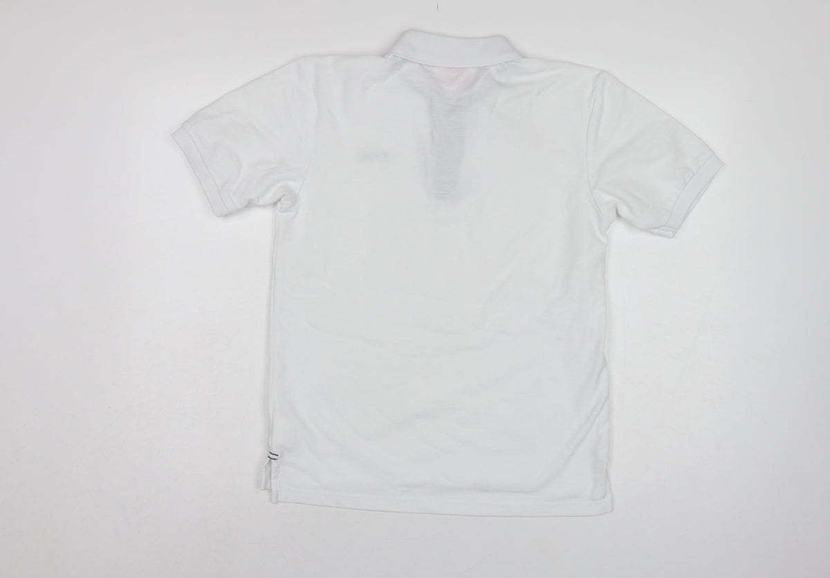 Slazenger Men's White XS Polo Shirt Logo Contrast Trim Short Sleeve