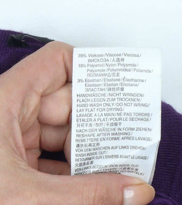 Betty Barclay Women’s Purple UK 12 Button Bell Sleeve Cardigan