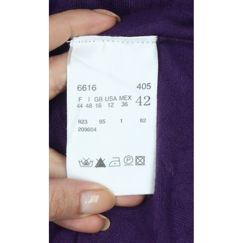 Betty Barclay Women’s Purple UK 12 Button Bell Sleeve Cardigan