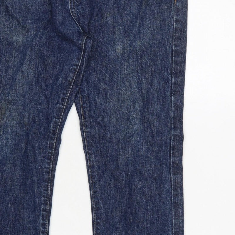 Bluenotes Men’s Blue W32 Straight Leg 100% Cotton Dark Wash Jeans