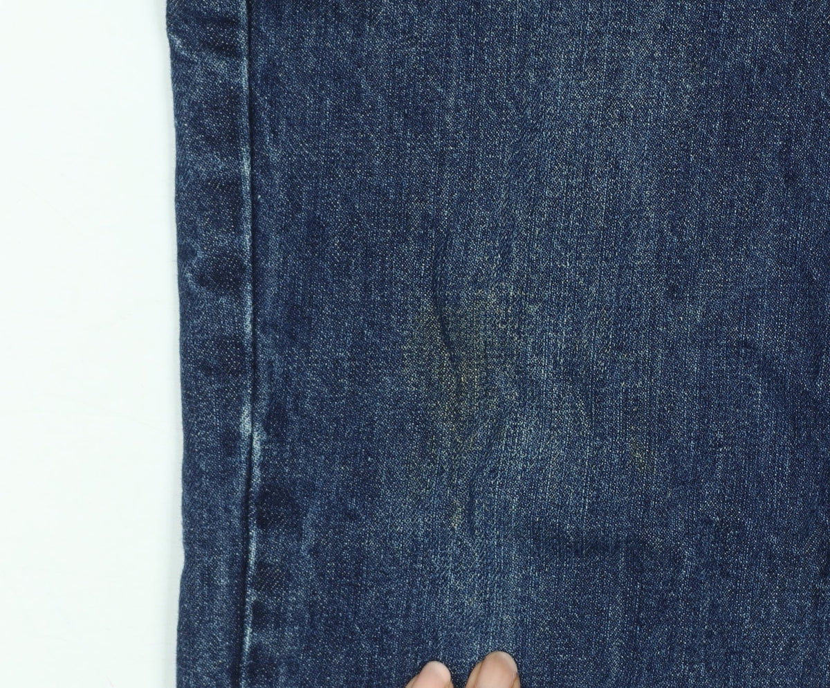 Bluenotes Men’s Blue W32 Straight Leg 100% Cotton Dark Wash Jeans