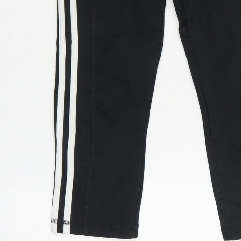 Adidas Women Black XS AEROREADY Side Stripe Skinny Leggings
