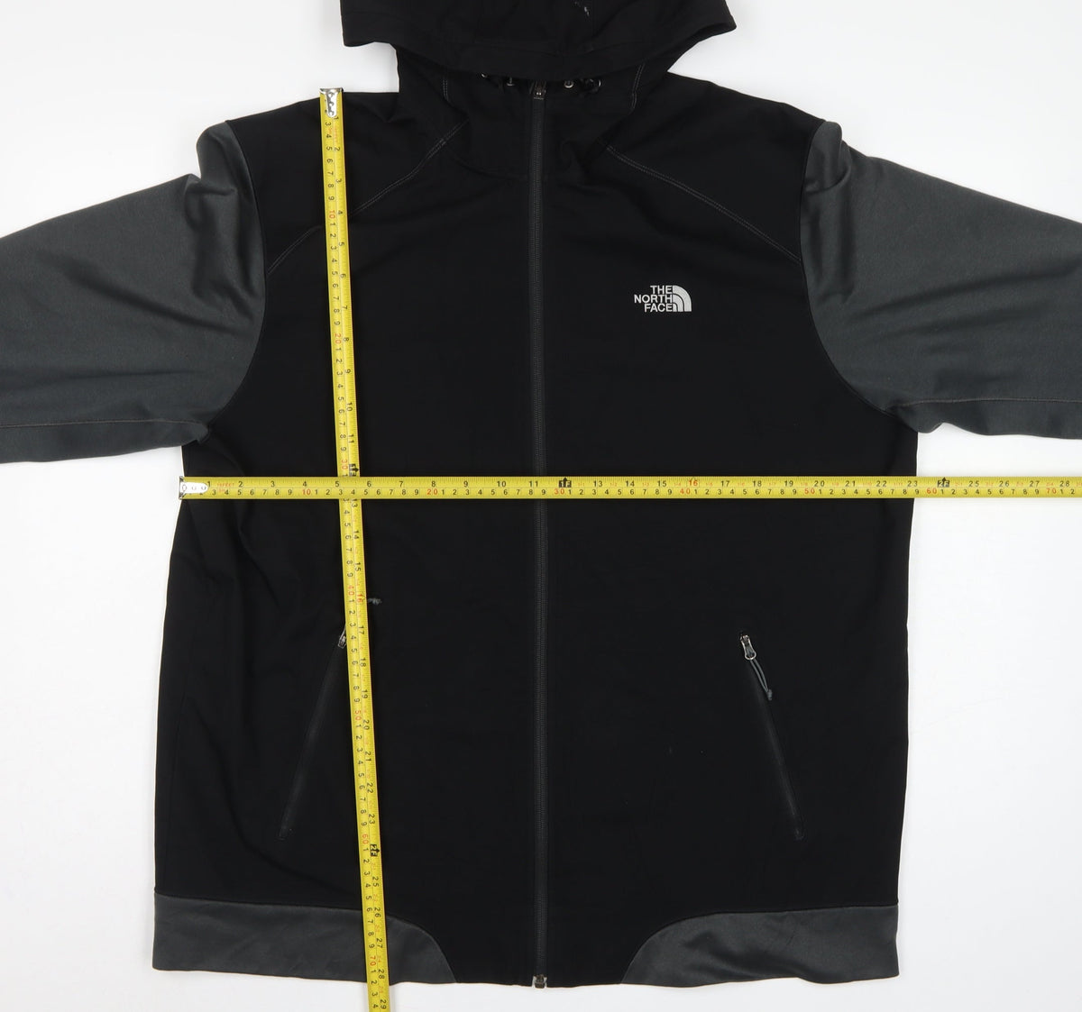 The North Face Men's Black Grey XL Hooded Softshell Jacket