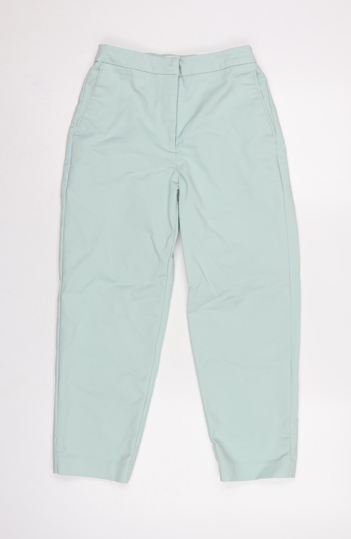Marks & Spencer Women's Light Green UK 6 X Short Tapered Trousers