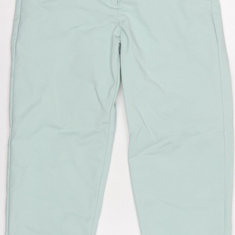 Marks & Spencer Women's Light Green UK 6 X Short Tapered Trousers
