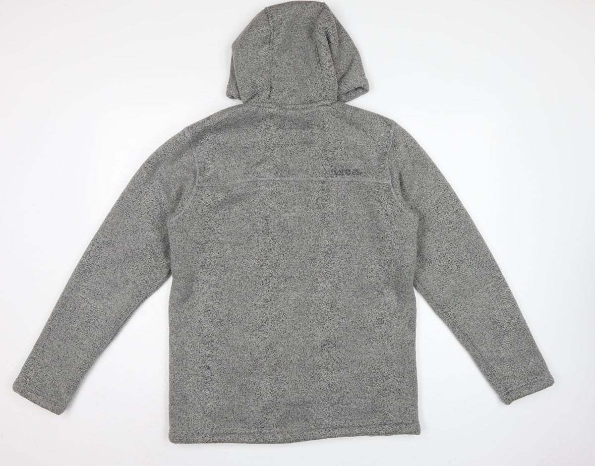 Dare 2b Men's Grey M Fleece Hooded Full Zip Outdoor Jacket