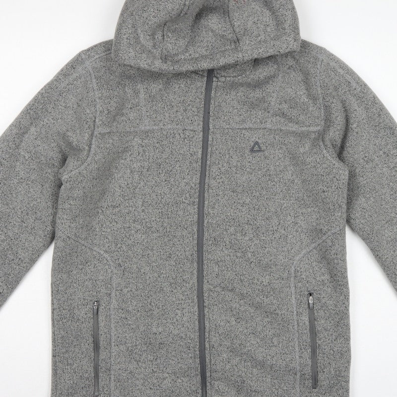 Dare 2b Men's Grey M Fleece Hooded Full Zip Outdoor Jacket