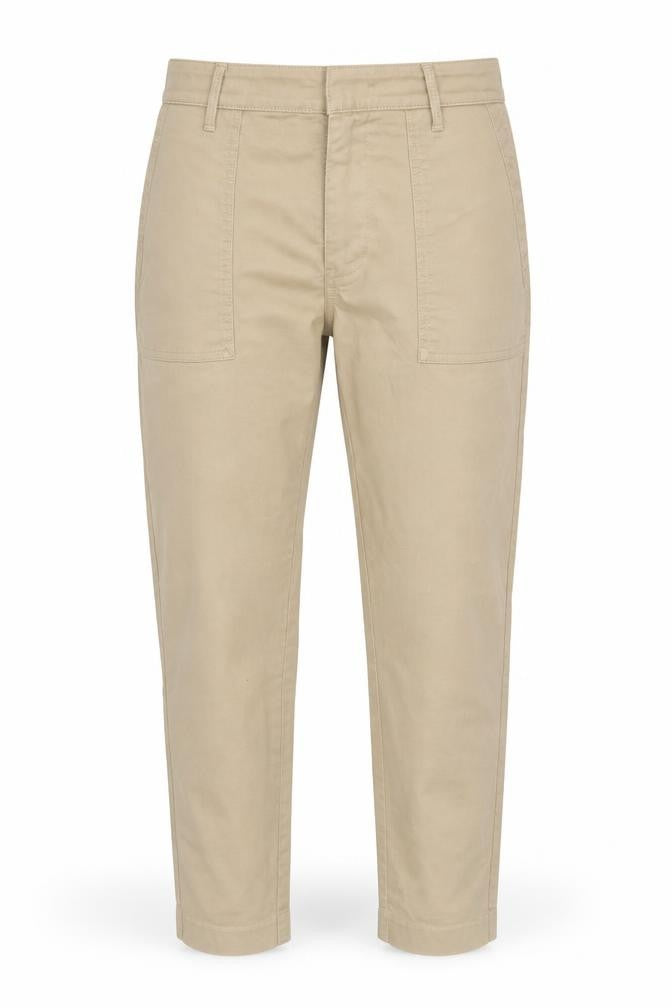 Per Una Women’s Beige Size 12 Cotton Stretch Carpenter Trousers