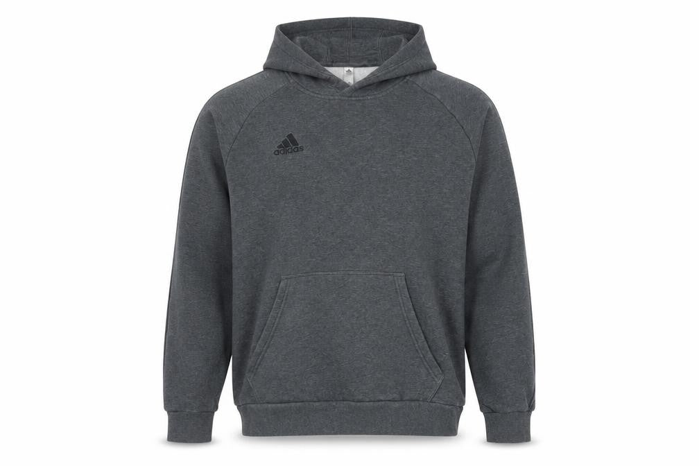 adidas Men’s Grey M Pullover Hoodie Logo Fleece Sports