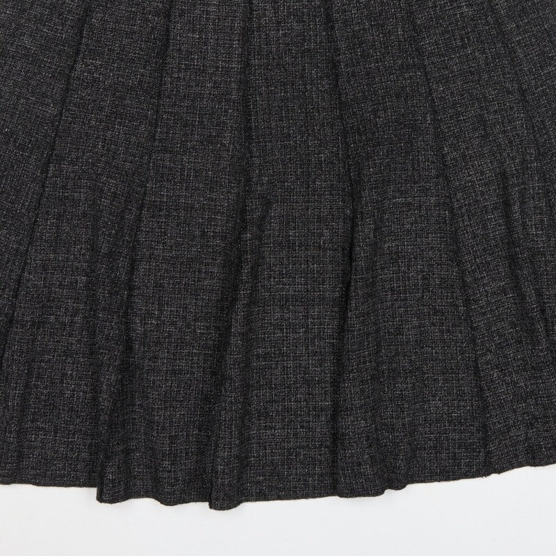 Claudia C Women’s Black UK 20 Pleated Knee Length Skirt