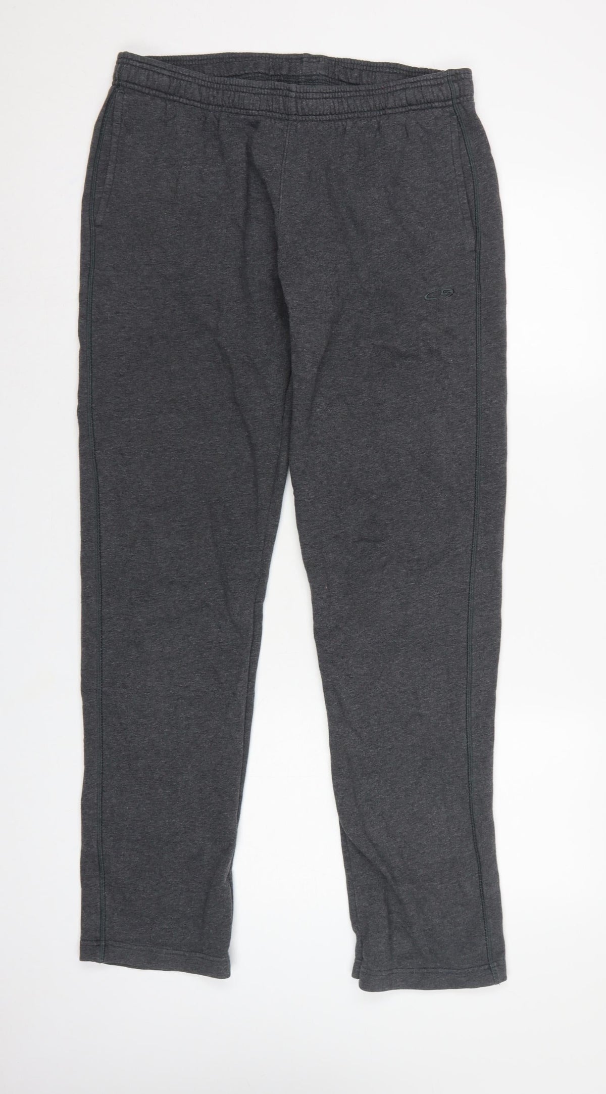 Dri Champion Men's Grey L Fleece Sweatpants Elastic Waist Logo
