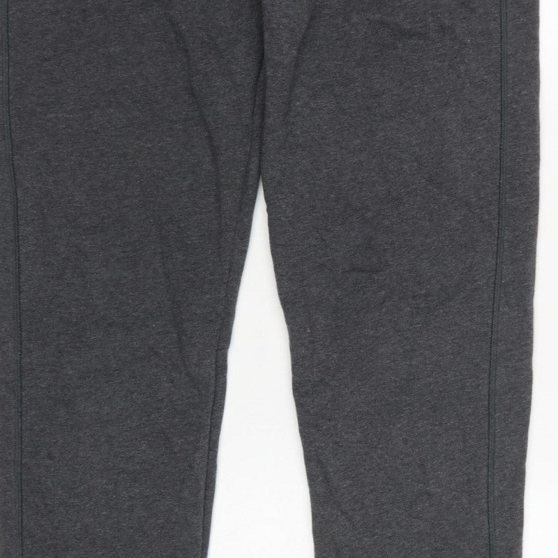 Dri Champion Men's Grey L Fleece Sweatpants Elastic Waist Logo
