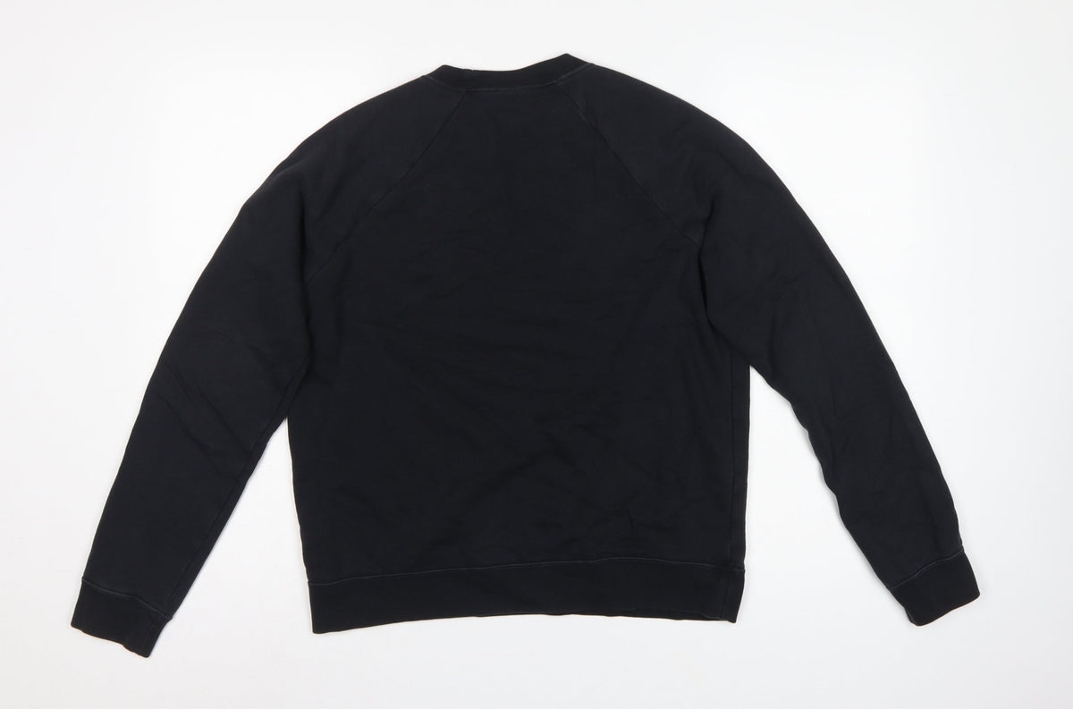 Nike Men’s Black M Pullover Crew Neck Logo Sweatshirt